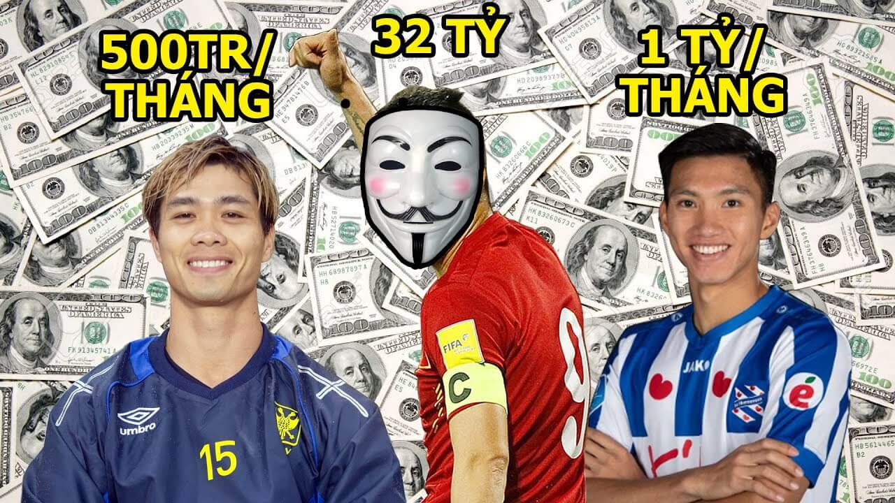 Tiết lộ mức lương cầu thủ bóng đá cao nhất Việt Nam hiện nay